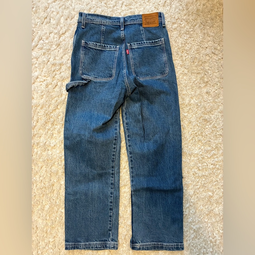 Levi’s ribcage straight ankle utility jeans